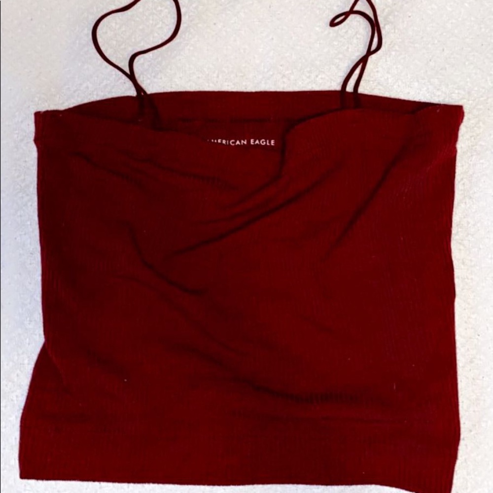 American Eagle Burgundy Tank